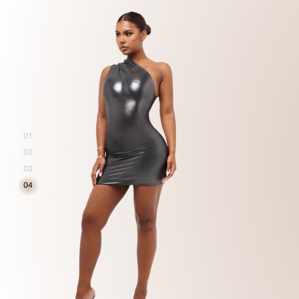 COUCOO GAGNON DRESS - GLACIER GREY